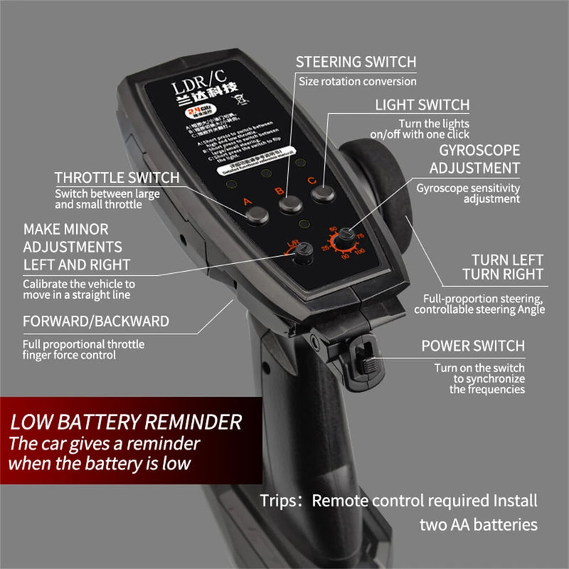 LDRC 1899/A99 RTR 1/18 2.4G RWD RC Car Drift GTR R34 Optional Gyro LED Light On-Road Full Proportional Alloy Body Shell Racing Vehicles Models Toys