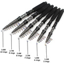 Ultra-short Portable Spinning Rod Carbon Fiber 10KG Max Load Telescopic Fishing Rod for Freshwater Saltwater Fishing