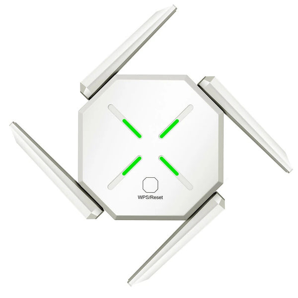 M-A18 1200Mbps Dual Band WiFi Wireless Repeater Wall-through Strong WiFi Booster 2.4GHz&5GHz WiFi Amplifier with Four Antennas