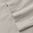 INCERUN Men Shirt Solid Color Long Sleeve Linen Shirts Mens Top V-neck Ethnic Casual Male Clothing