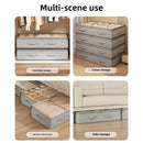 4PCS Large Capacity Under Bed Storage Bags Containers Space Saving Clothes Blanket Organizer Foldable Underbed Storages Bins