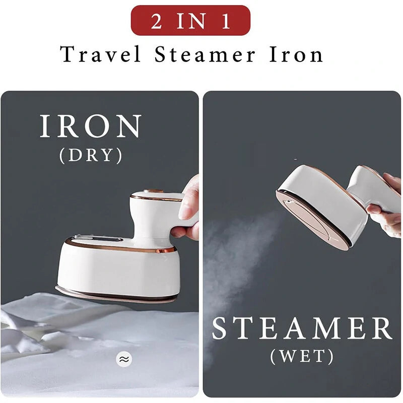 Mini Garment Steamer Steam Iron Handheld Portable Home Travelling for Clothes Ironing Wet Dry Ironing Machine