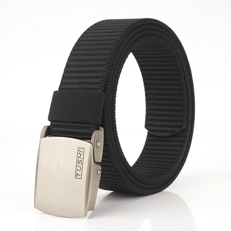 High-Quality Breathable Tactical Belt Military Nylon Waist Support Strap Sports Hunting Training Hiking Outdoor Army Gear Waistband Tactical Canvas Belt Woven Canvas Belt