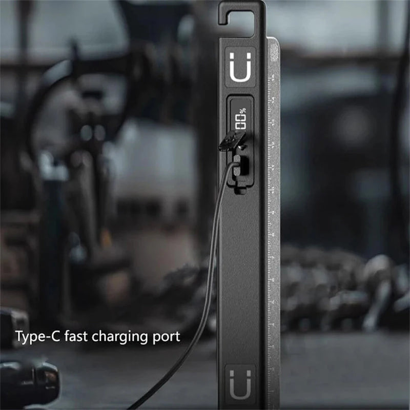 Portable LED +COB Mini Nursing Strong Light Rechargeable Emergency Ruler Work Light Flashlight Light With Magnet Maintenance Light