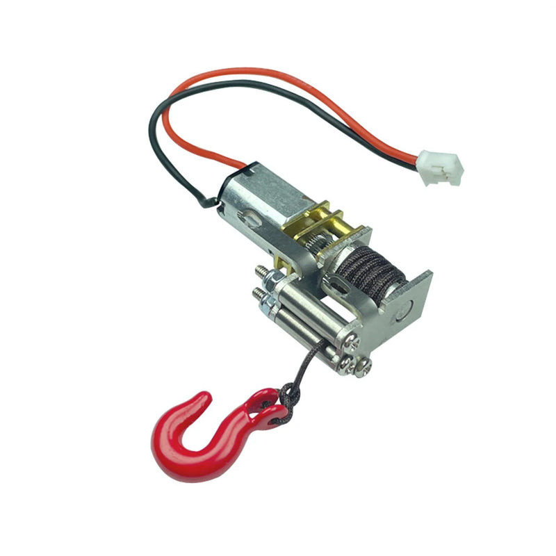 LDR/C LDP06 1/12 Unimog 435 RC Car Upgraded Metal Winch Set LP0006 LP0007 Vehicles Models Spare Parts