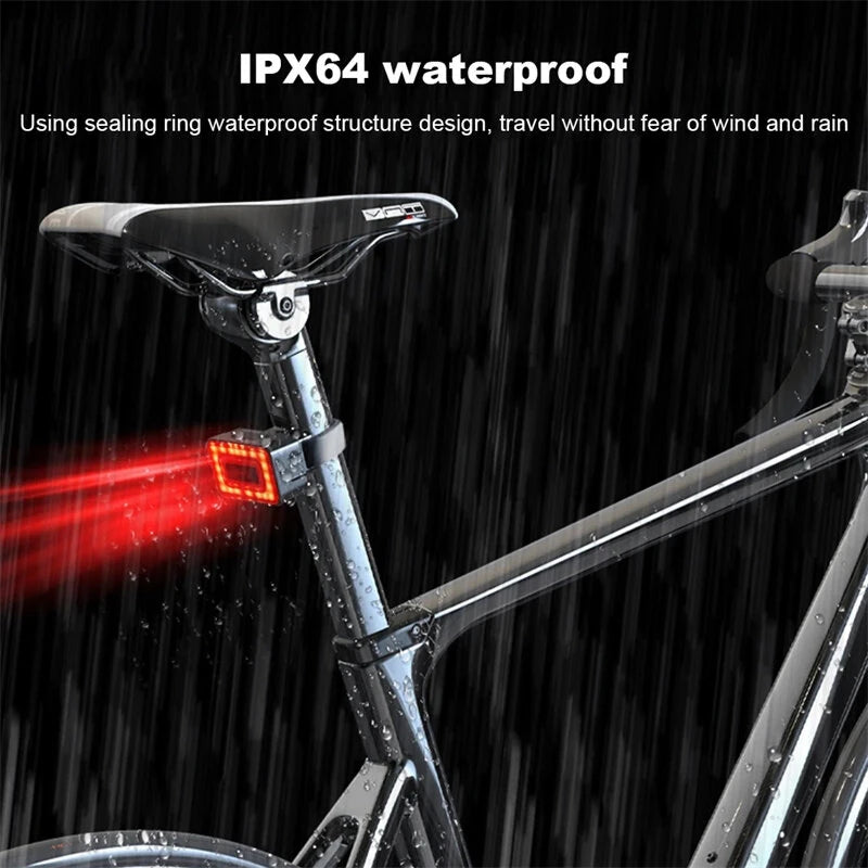 BIKIGHT Bike Radar Taillight 1500mAh Battery 7 Light Modes 3 Radar Modes Type-C Rechargeable IP64 Waterproof Bicycle Rear Light for Outdoor Cycling