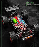 ZLL SG316MAX/PRO 1/16 2.4G 4WD 80km/h Brushed/Brushless RC Car LED Light Off-Road Climbing Truck High Speed Full Proportional Vehicles Model RTR Toys