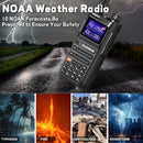 Baofeng UV-26 10W High Power Walkie Talkie Handheld Two Way Radio Long Range Multi Band NOAA Weather Alert 999 Channels Rechargeable Battery Type-C Charging Wireless Frequency Copy Transceiver Radio