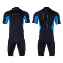 DIVE&SAIL Shorty Warm Wetsuit 1.5mm Neoprene Back Zip UPF50+ Sun Protection Soft Skin-Friendly Breathable Quick Dry Diving Suit for Snorkeling Surfing Kayaking Swimming