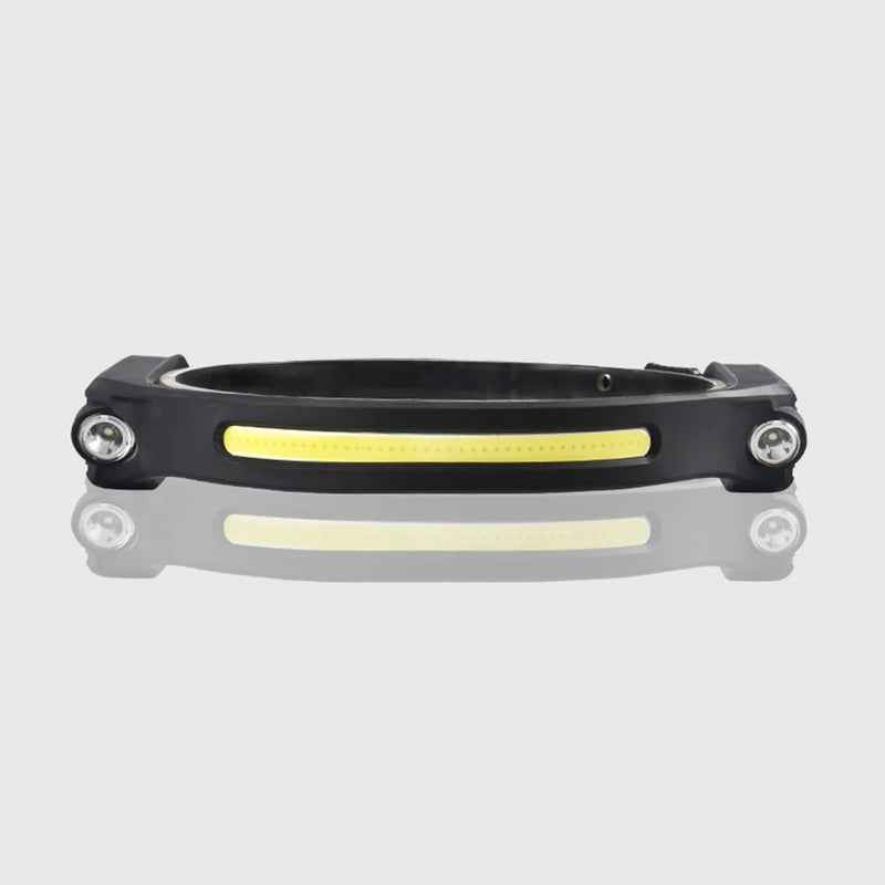 BIKIGHT LX300 2XPE+COB Induction Headlight 1200mAh 270 Wide Range 350LM 5 Lighting Modes Type-C Rechargeable Head Torch COB Outdoor Cycling Adventure Fishing Flashlight Bike Headlamp