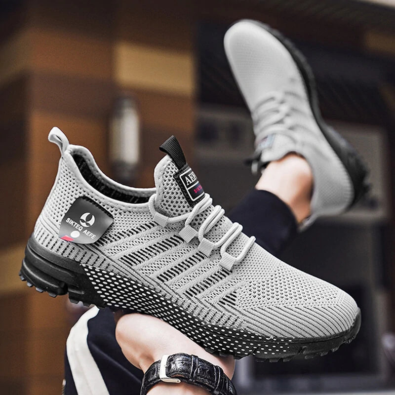 Summer Fashion Running Shoes Casual Soft Breathable Lace-up Sneaker Outdoor Casual Walking Sports for Jogging Hiking Camping