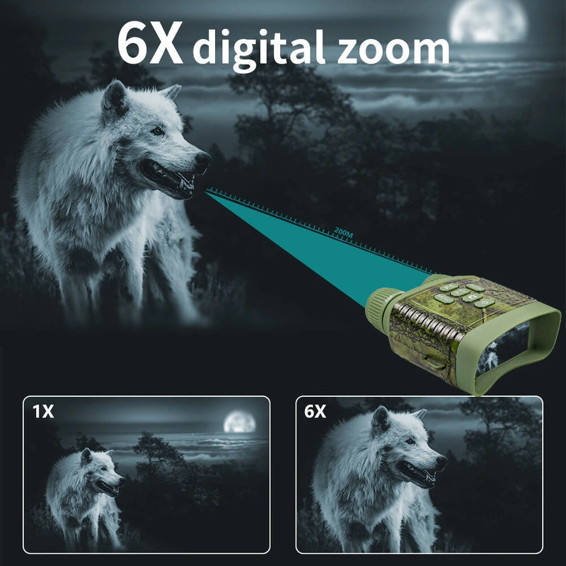 IPRee NV8000C Portable Infrared Night Vision Telescope 2.5K UHD 30MP Binoculars Camera for Camping Security Surveillance