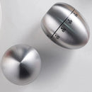 60 Minute Mechanical Egg Shaped Timer Kitchen Timer Electronic Steel Egg Timing Tools Loud Manual Reminder Alarm Clock Home Shower