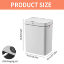 15L Automatic Trash Can with Smart Sensor Easy Fast Packing Non-contact Trash Can with Lid Waterproof Sensor Trash Can for Kitchen Bathroom Office
