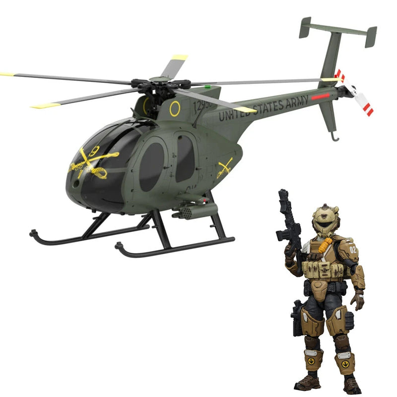 JOYTOY 1/25 XS-01 XS-02 XS-03 Night Raid Pilot / Assault Pilot / Tactical Night Raid Pilot Model Applicable for Eachine E220S MD500 RC Helicopter(Not Include the RC Helicopter)