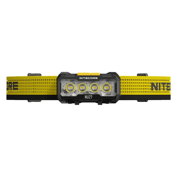 Nitecore NU27 600 Lumen USB-C Rechargeable Multi Color Temperature Outdoor Headlamp Ultra Lightweight NiteLab MCT UHE LED Headlight Multiple Color Light Outdoor Headlamp Flashlight