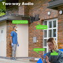 4MP WiFi Solar Camera HD Wireless Surveillance IP Cam with Solar Panel 4X Zoom Human Detection 7800mAh Recharge Battery CCTV Surveillance Cameras