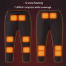 TENGOO HP-12 Heated Pants 12 Heating Zone 3 Temperature Adjustment Casual Pants Thickening Winter Warm Electric Heating Trouser for Men Women