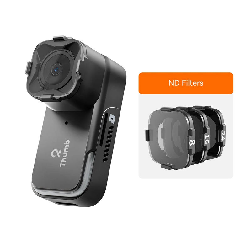 RunCam Thumb 2 HD Camera 4K 60fps 1440P Gyroo Cam with ND Filter Sett 128G TF Card Kit