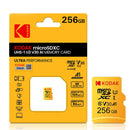 Kodak C10 High Speed TF Memory Card 256GB/128GB/64GB U3 4K HD Video Card Memory Card for Mobile Phone Tablet Camera Monitor
