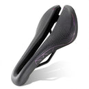 WEST BIKING Hollow Bicycle Saddle Breathable Comfortable PU Waterproof Aerodynamic Anti-slip Concave Point Cushion Shock Absorption Bike Seat for MTB Road Bike