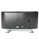 LED Mirror Digital Alarm Clock USB Charging Brightness Adjustable 10 Music Option Power off Memory Function