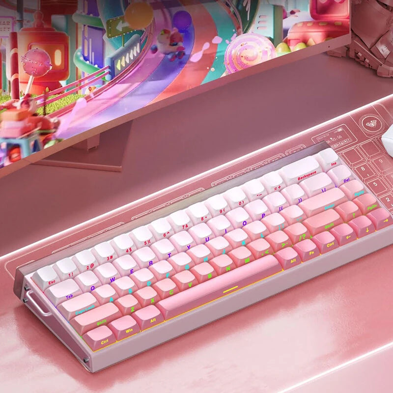 AULA Hero 68 HE Wired Mechanical Gaming Keyboard Hall Effect Magnetic Switch with Adjustable Actuation Rapid Trigger Mode 8K Hz Polling Rate 0.125ms Latency RGB Backlit Hot-swap 60% Layout  Keyboard