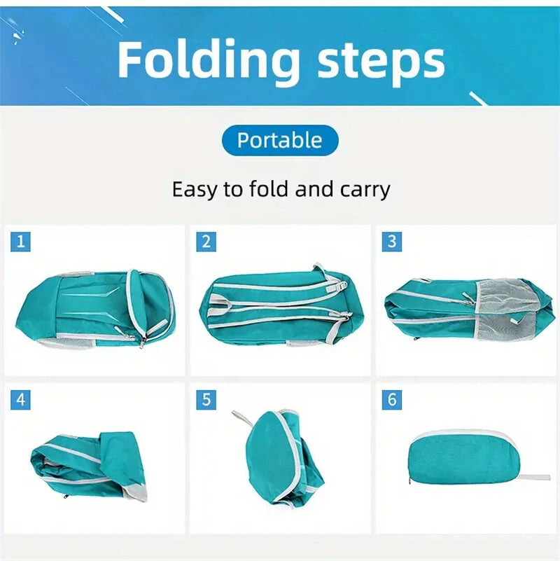 IPRee Outdoor Sport Lightweight Foldable Backpack Portable Day Pack Folding Mountaineering Bag Ultralight Cycling Rucksack Travel Knapsack Hiking