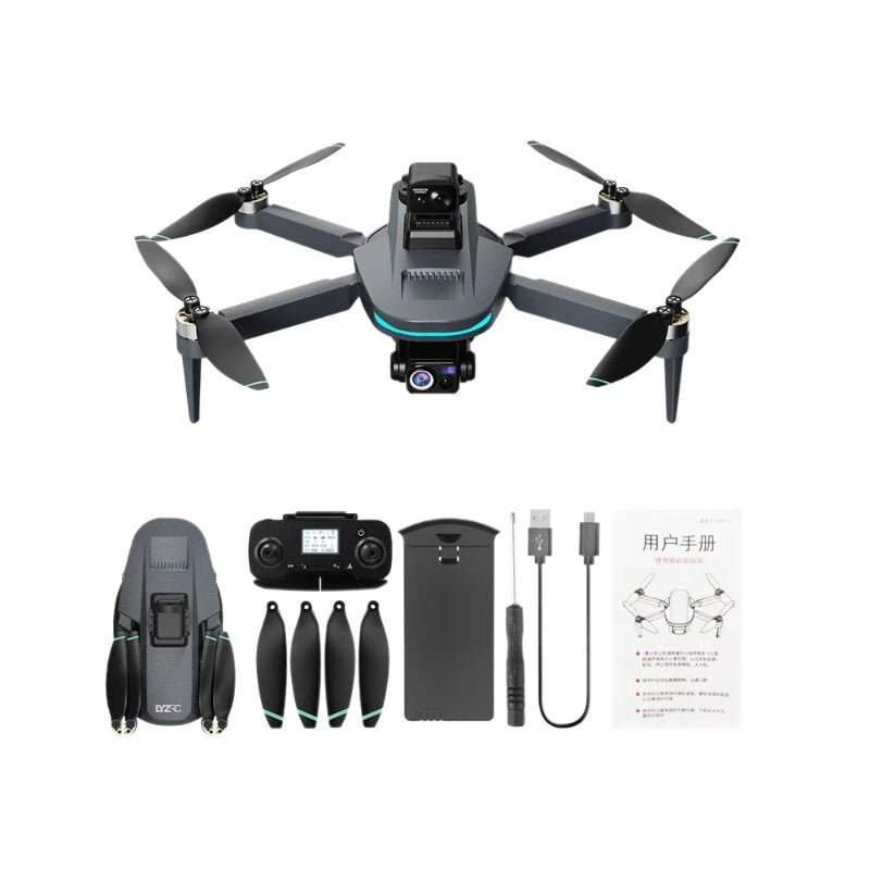 LYZRC L200 PLUS MAX 249g GPS 5G WiFi FPV with 4K EIS HD Dual Camera 3-Axis Mechanical Stabilization Gimbal 360 Obstacle Avoidance Brushless Foldable RC Drone Quadcopter RTF