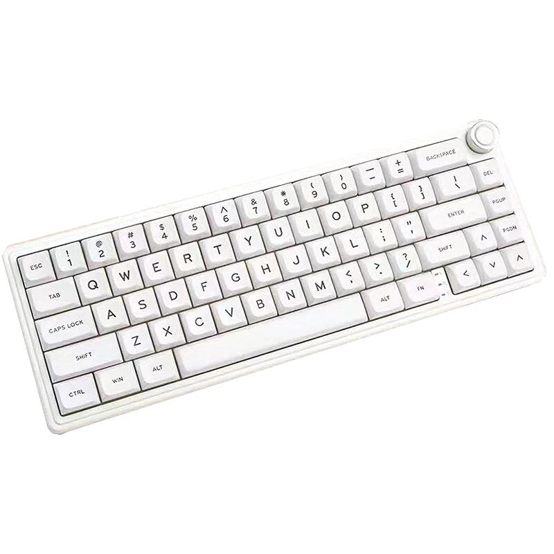 RK RKR65 Tri-mode Mechanical Gaming Keyboard with Knob Hot Swappable Gasket Structure 66 keys RGB Yanyu Switch 65% Layout Customized Keyboards