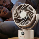 Tevorex Compact USB Rechargeable Desk Fan Quiet Large Battery Display Rotating Cooling Airflow for Home Office Outdoor