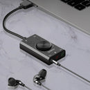 ORICO SC2 External USB Sound Card Audio Jack 3.5mm Cable Adapter Volume Adjustment Driver-free Stereo Microphone Speaker Headset