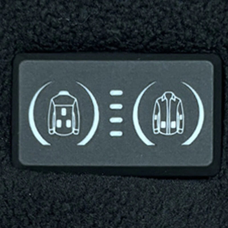 TENGOO HJ-08A Smart  Heated Jacket 8 Heating Zones USB Heating Cotton-Padded Vest 100% Polyester Electric Heating Clothes for Outdoor Work and Activities