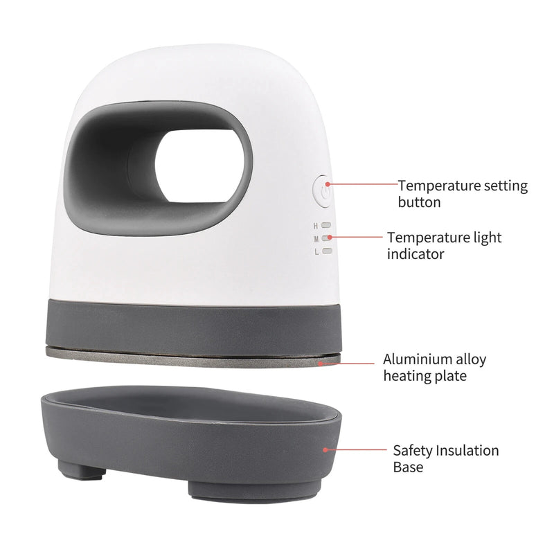 Mini Heat Press Machine T-Shirt Printing Easy Heating Transfer Press Iron Machines for Clothes Bags Hats Pads Blanket Leather