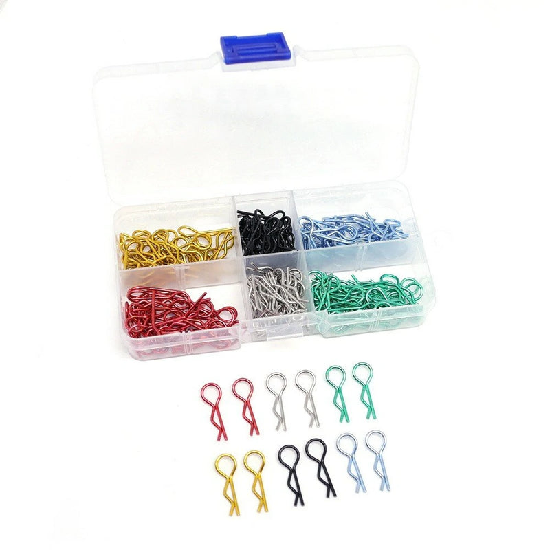 180pcs Universal RC Body R-Type Clips Pins for 1/10 1/12 1/14 1/16 Scale Maxx Losi HPI Tamiya HSP  RC Car Parts Truck Shell Replacement