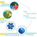 Magic Transforming UFO LED Light Flying Saucer Ball Stress Relief Outdoor Toy Unisex Plastic Deformation Flat Dual Modes Fun