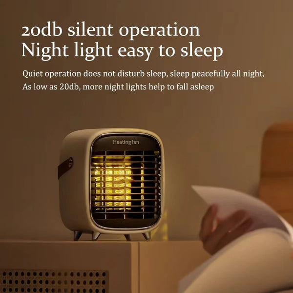 IPRee 900W PTC Ceramic Heater Home Electric Heating Fan, Safe Shutdown of Power Supply, Suitable for Desktop Winter Home Appliances