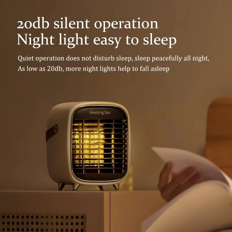 IPRee 900W PTC Ceramic Heater Home Electric Heating Fan, Safe Shutdown of Power Supply, Suitable for Desktop Winter Home Appliances