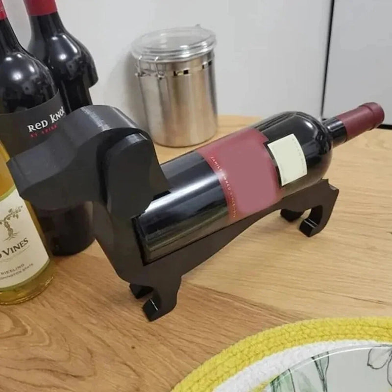 Wine Bottle Rack Alcohol Display Stand Household Dachshund Wine Bottle Holder Novelty Funny Countertop Wines Rack Home Decoration