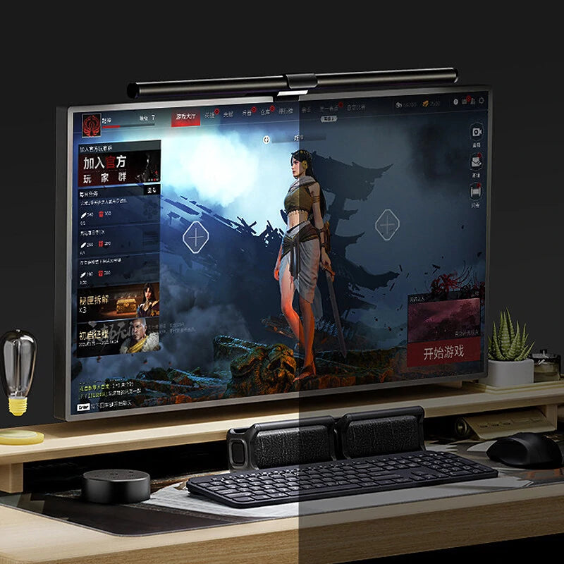 P3E Plus 51cm USB Powered Monitor Light Bar Three Light Modes Aluminum Alloy Screen Lamp Remote Control for Computer PC