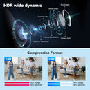 Srihome SH051 4MP HD Dual Band WiFi Security Camera 5X Optical Zoom PTZ IP Cam Auto Tracking Color Night Vision Two-way Audio IP65 Waterproof Outdoors CCTV Baby Monitor Cameras