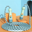 KALOAD 2.8m Adjustable Thick Cotton Jump Rope Comfortable ABS Handle Rope Sports Equipment for Elementary School Kindergarten Students Gift