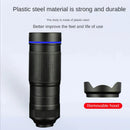 36X Phone Camera Telephoto Lens 4 In 1 Clip-on Telecope Zoom Macro Fisheye with Tripod Eyemask Storagebag Clip-On Lense for  Hiking Camping Wildlife Observation Moon Sports Game Concert Watching