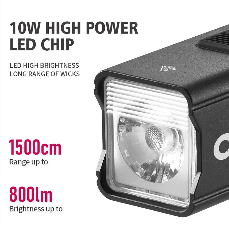 CYCLAMI BR 1000LM Highlight Bike Headlight 4500mAH 5 Gears Modes Lamp Type-C Charging Bicycle Front Light for Outdoor Night Cycling Safety