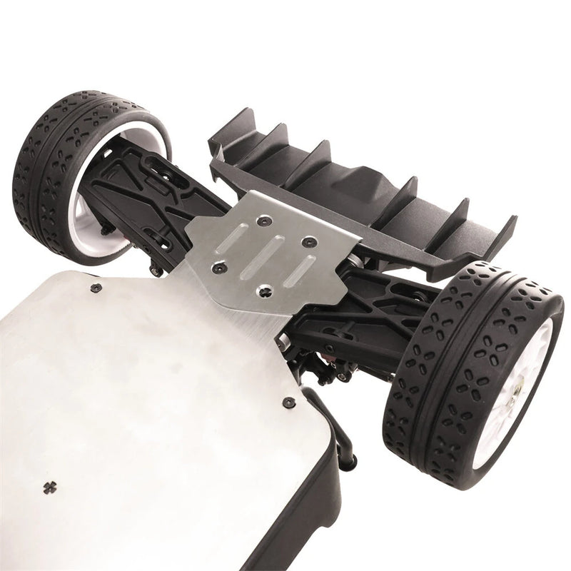 Upgraded Metal Parts For MJX 7303 RC Car 304 Stainless Steel Front and Rear Bumper Guards/Chassis Guards Vehicle Models Accessories