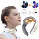 CHIGO 4-Head Neck Massager TENS Muscle Neck Massager Wireless Electric Neck Massager Device 6 Massage Modes 9 Strength Levels