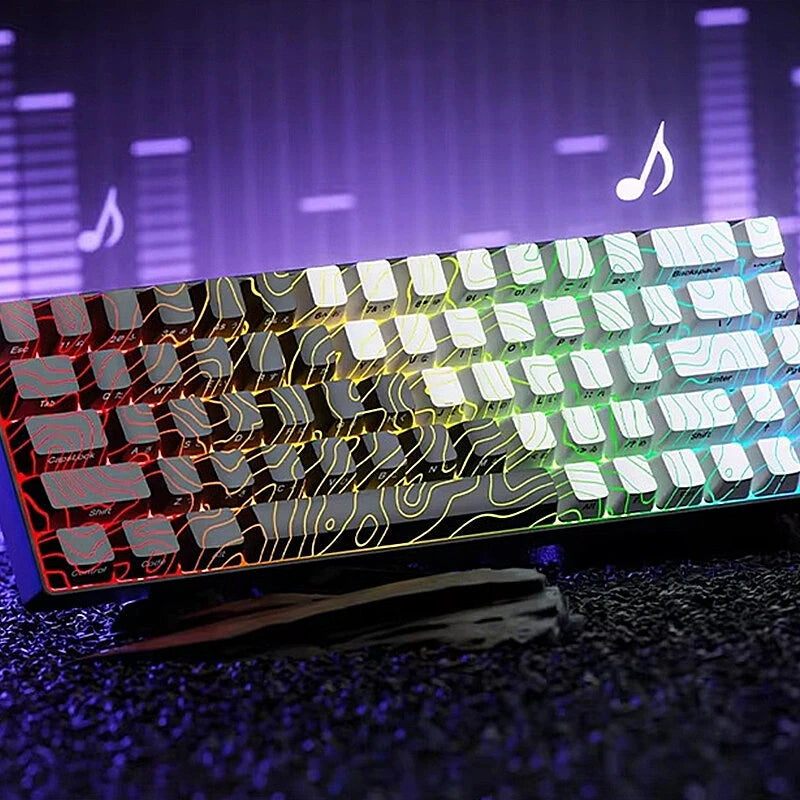 XVX HE68 Hall Effect Customized Wired Mechanical Keyboard Half-aluminum Magnetic Switch RGB Backlight Support 0.01mm Rapid Trigger 8K Polling Rate + 16K Scanning Rate 68% Gaming Keyboard
