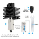 KINGROON New Upgrade Hardened Steel Extrusion Head Assembly For Bambu X1/P1P 3D Printer Hot End 0.4mm Hardened Steel Nozzle 500C Heating Block Aluminum Alloy Radiator High Temp Printing
