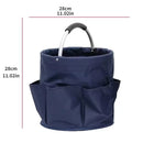 Portable Oxford Cloth Storage Basket Picnic Basket Storage Bag Picnic Bag Wash Storage Swimming Tool Chair Handheld Foldable Storage Basket for Home Travel