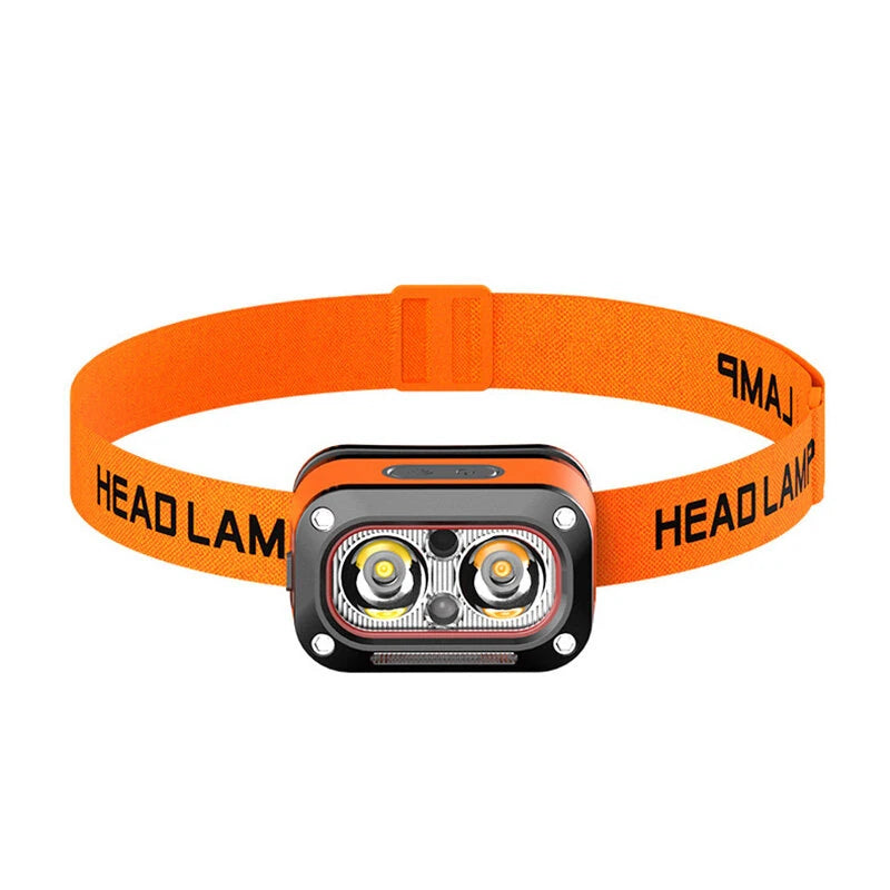 3 Light Source Sensors Headlamp Lightweight Portable Head Lamps Super Bright Outdoor Night Running Fishing Working LED Lighting Headlights